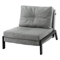 Single Folding Recliner Sofa Bed Chair with Pillow - Grey