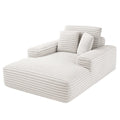 Cloud Sofa Bed Lounge Chair Recliner Sleeper with Faux Fur Fabric - Grey