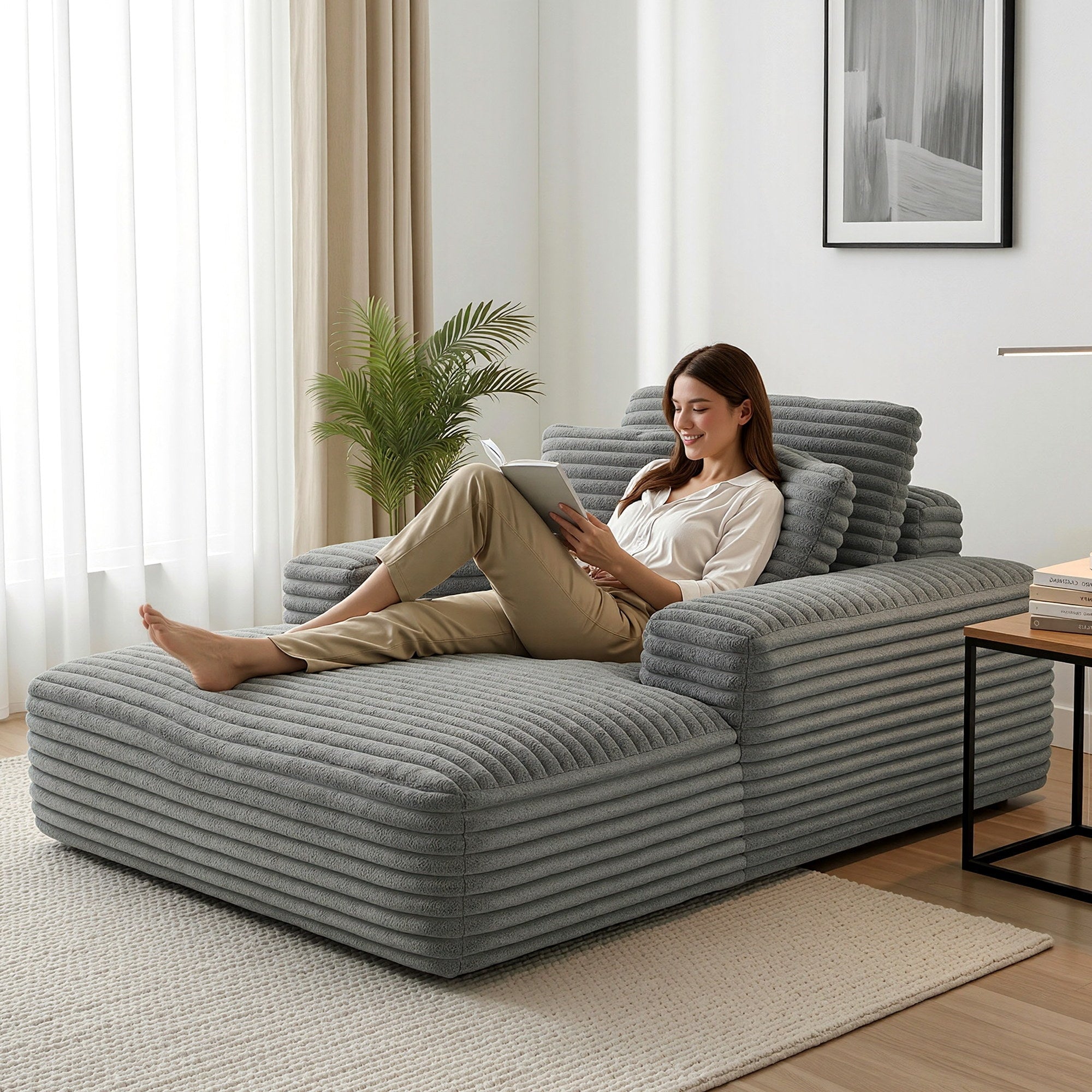 Sofa Bed Lounge Chair Recliner Couch Reading Chairs Sleeper Cloud Sofas - Furniture > Sofas > Sofas & Sofa Beds - Rivercity House & Home Co. (ABN 18 642 972 209) - Affordable Modern Furniture Australia