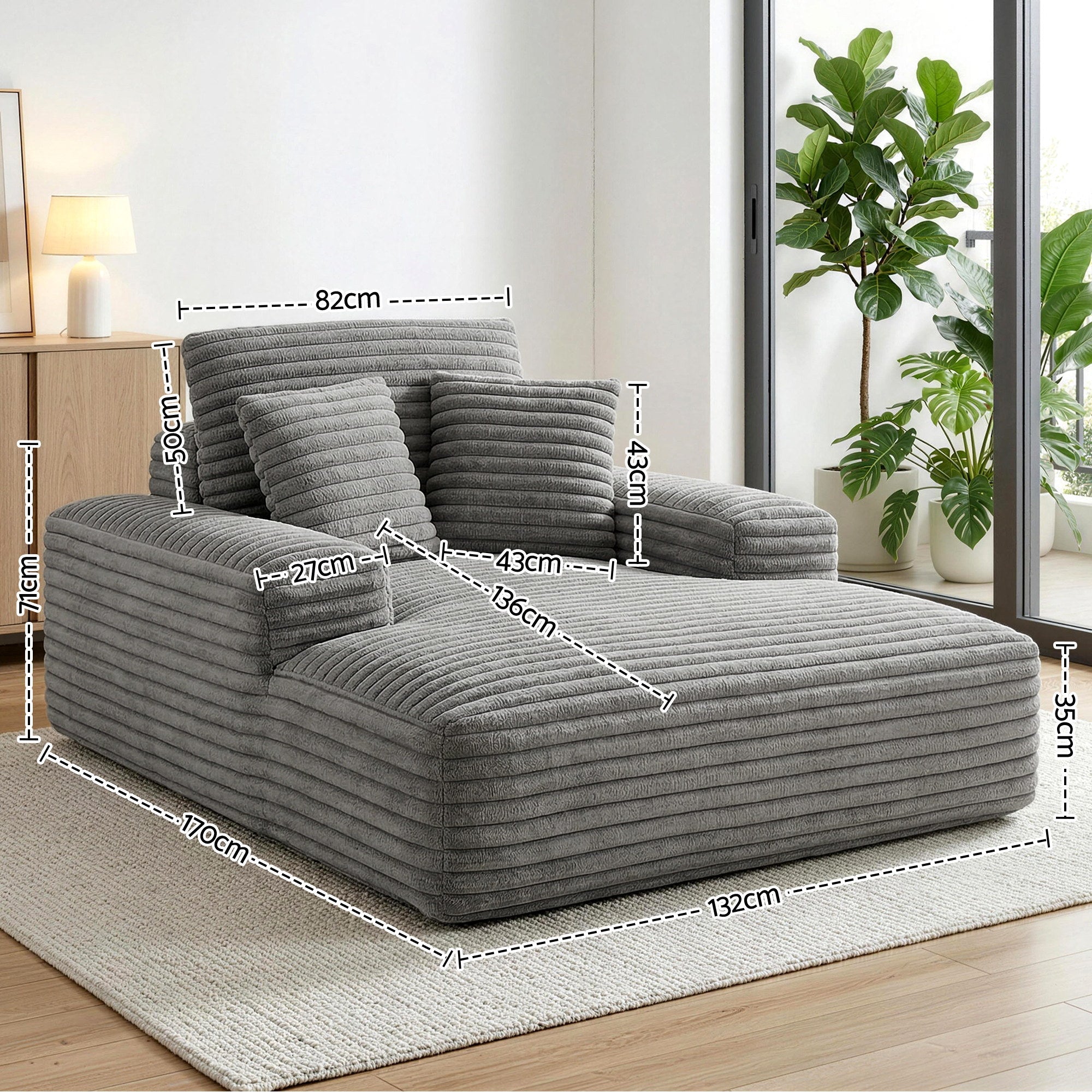 Sofa Bed Lounge Chair Recliner Couch Reading Chairs Sleeper Cloud Sofas - Furniture > Sofas > Sofas & Sofa Beds - Rivercity House & Home Co. (ABN 18 642 972 209) - Affordable Modern Furniture Australia