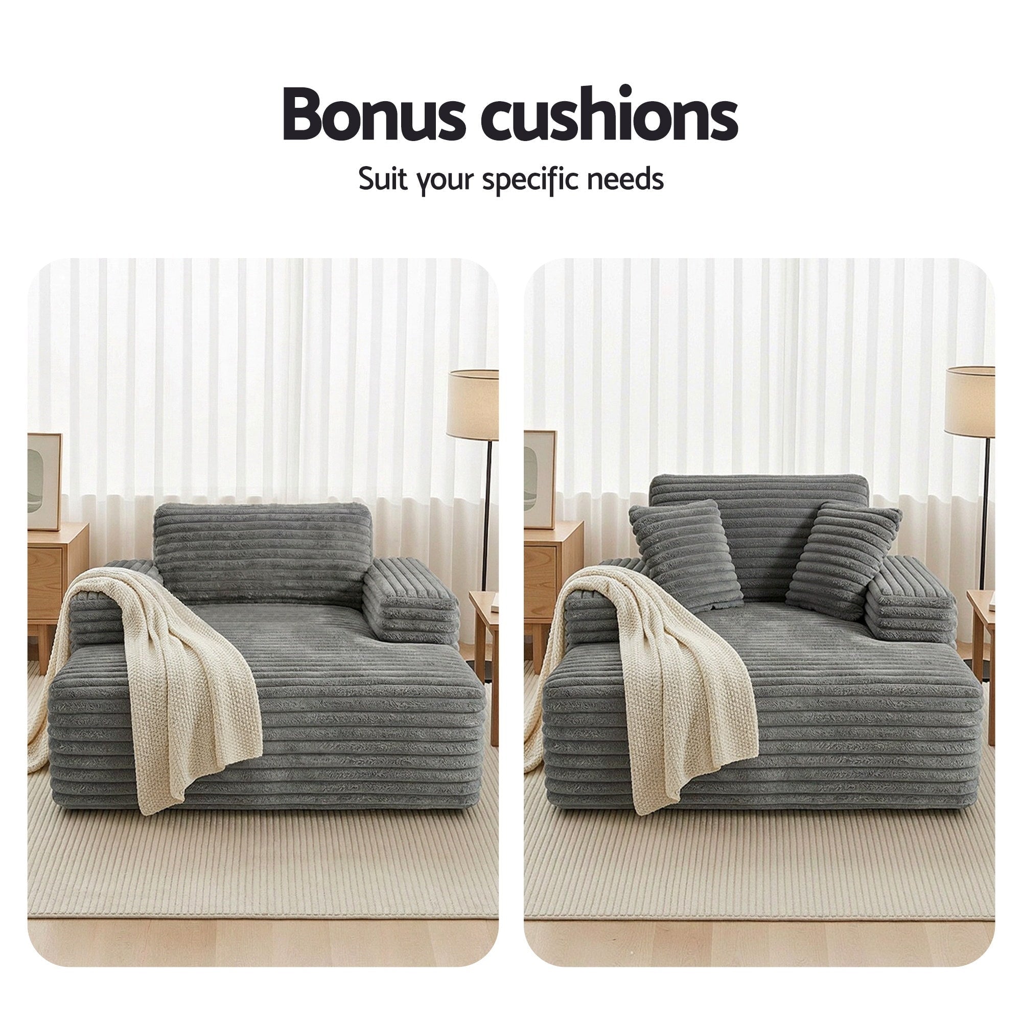 Sofa Bed Lounge Chair Recliner Couch Reading Chairs Sleeper Cloud Sofas - Furniture > Sofas > Sofas & Sofa Beds - Rivercity House & Home Co. (ABN 18 642 972 209) - Affordable Modern Furniture Australia