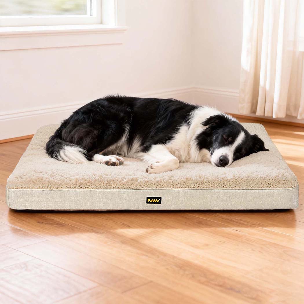 Soft Removable Washable Dog Bed Cushion Mat - Beige - Rivercity House & Home Co. (ABN 18 642 972 209) - Affordable Modern Furniture Australia
