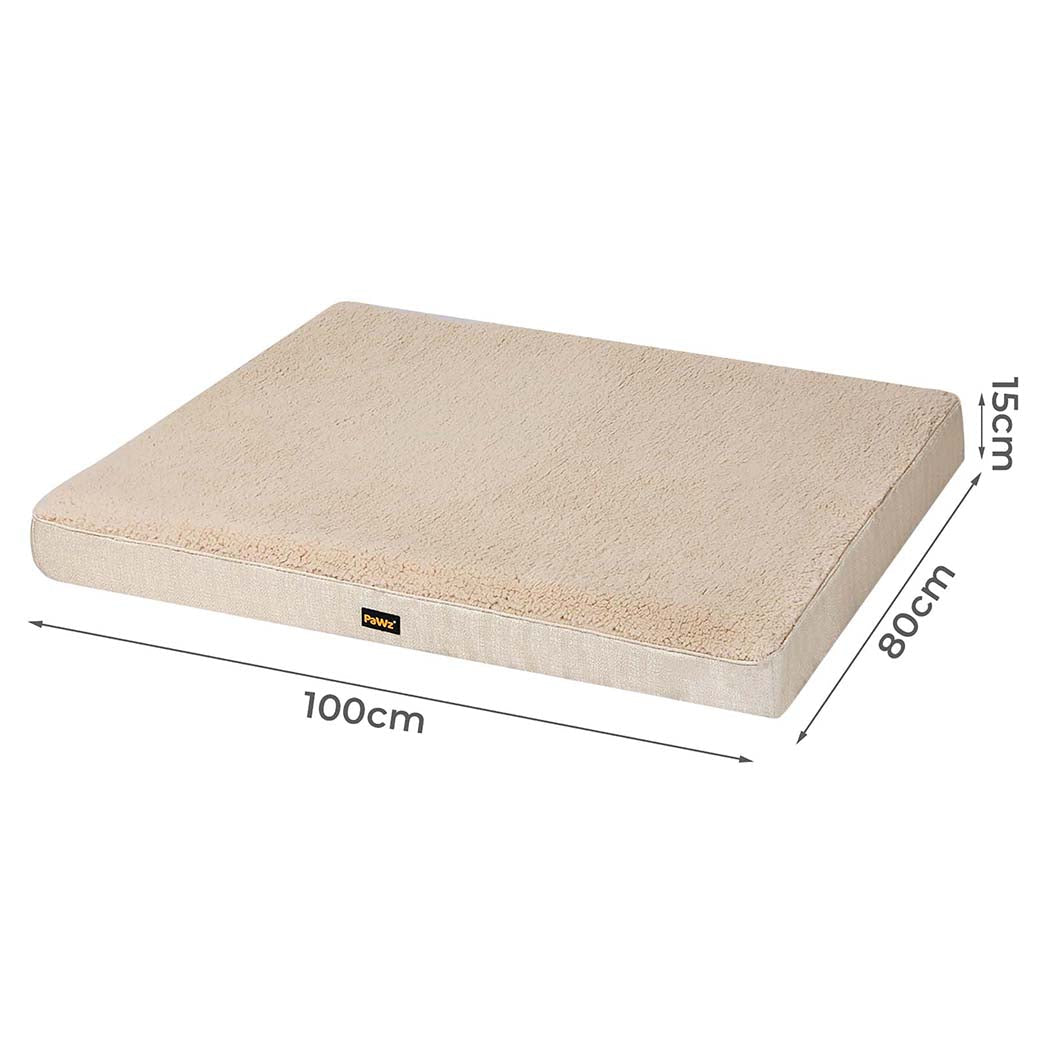 Soft Removable Washable Dog Bed Cushion Mat - Beige - Rivercity House & Home Co. (ABN 18 642 972 209) - Affordable Modern Furniture Australia