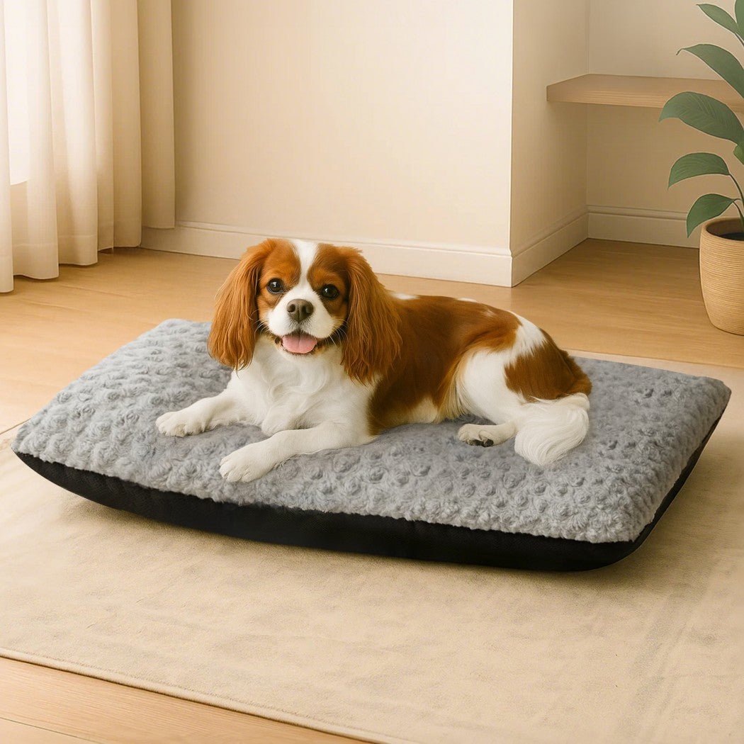 Soft Warm Plush Dog Bed Mattress - Grey - Rivercity House & Home Co. (ABN 18 642 972 209) - Affordable Modern Furniture Australia