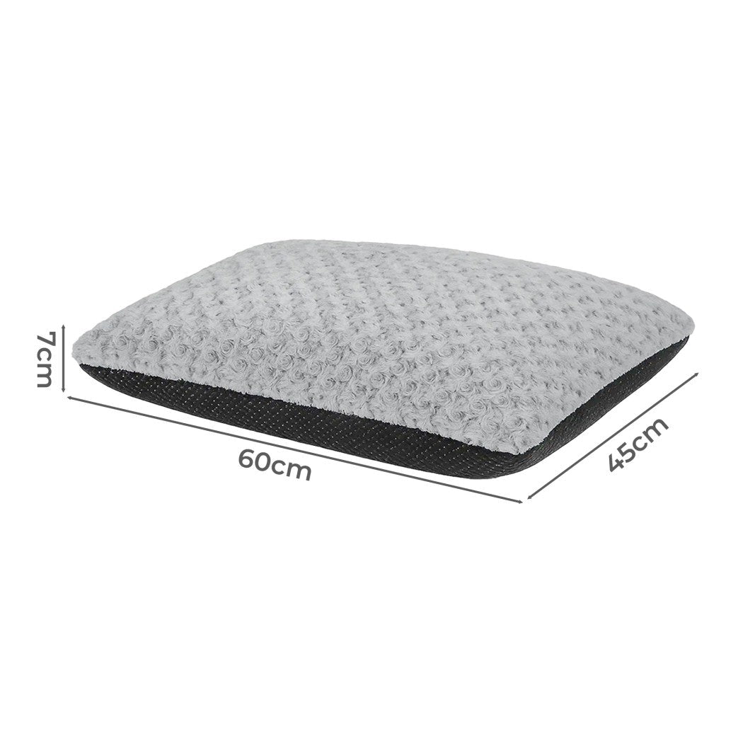 Soft Warm Plush Dog Bed Mattress - Grey - Rivercity House & Home Co. (ABN 18 642 972 209) - Affordable Modern Furniture Australia
