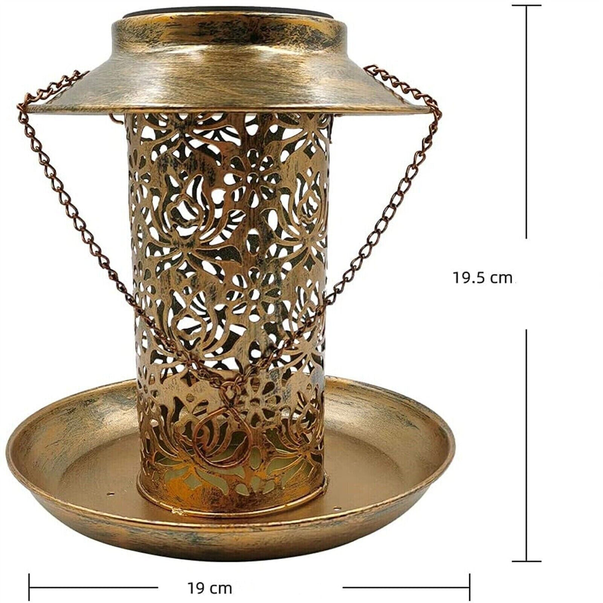 Solar Bird Seed Feeder Hanging Outdoor Garden with Solar LED Light - Home & Garden > Garden Tools > Gardening Tools - Rivercity House & Home Co. (ABN 18 642 972 209) - Affordable Modern Furniture Australia