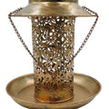 Solar Bird Seed Feeder Hanging Outdoor Garden with Solar LED Light