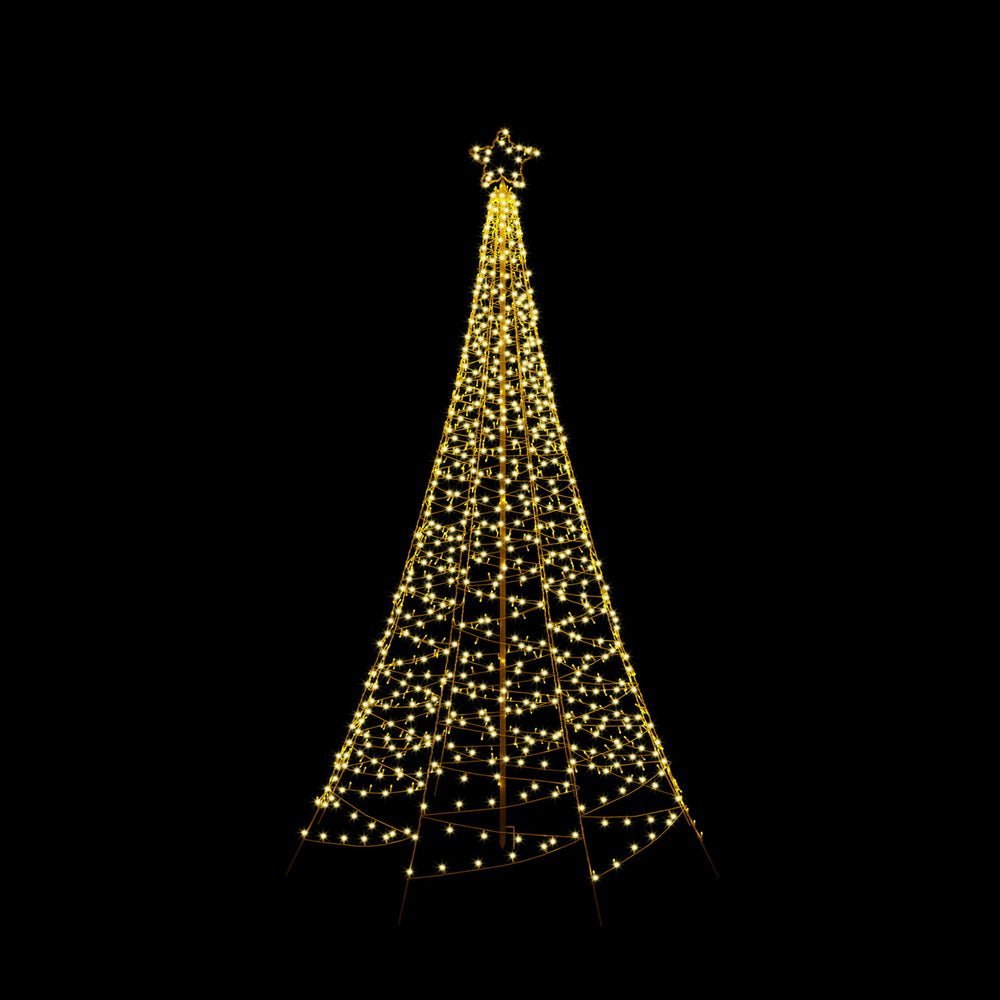 Solar Christmas Tree 2.1m 320 LED Net Lights Xmas Trees Decoration - Occasions > Christmas > Outdoor Decorations & Lights - Rivercity House & Home Co. (ABN 18 642 972 209) - Affordable Modern Furniture Australia