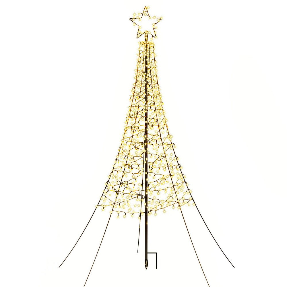 Solar Christmas Tree 2.1m 320 LED Net Lights Xmas Trees Decoration - Occasions > Christmas > Outdoor Decorations & Lights - Rivercity House & Home Co. (ABN 18 642 972 209) - Affordable Modern Furniture Australia