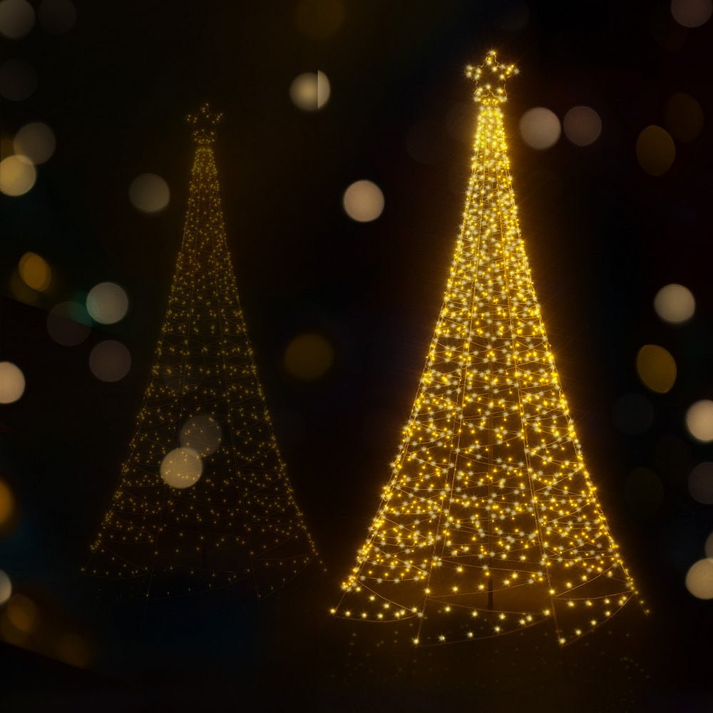Solar Christmas Tree 2.1m 320 LED Net Lights Xmas Trees Decoration - Occasions > Christmas > Outdoor Decorations & Lights - Rivercity House & Home Co. (ABN 18 642 972 209) - Affordable Modern Furniture Australia