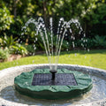 Solar Fountain Pump Bird Bath Floating Lotus Design 31cm - Green