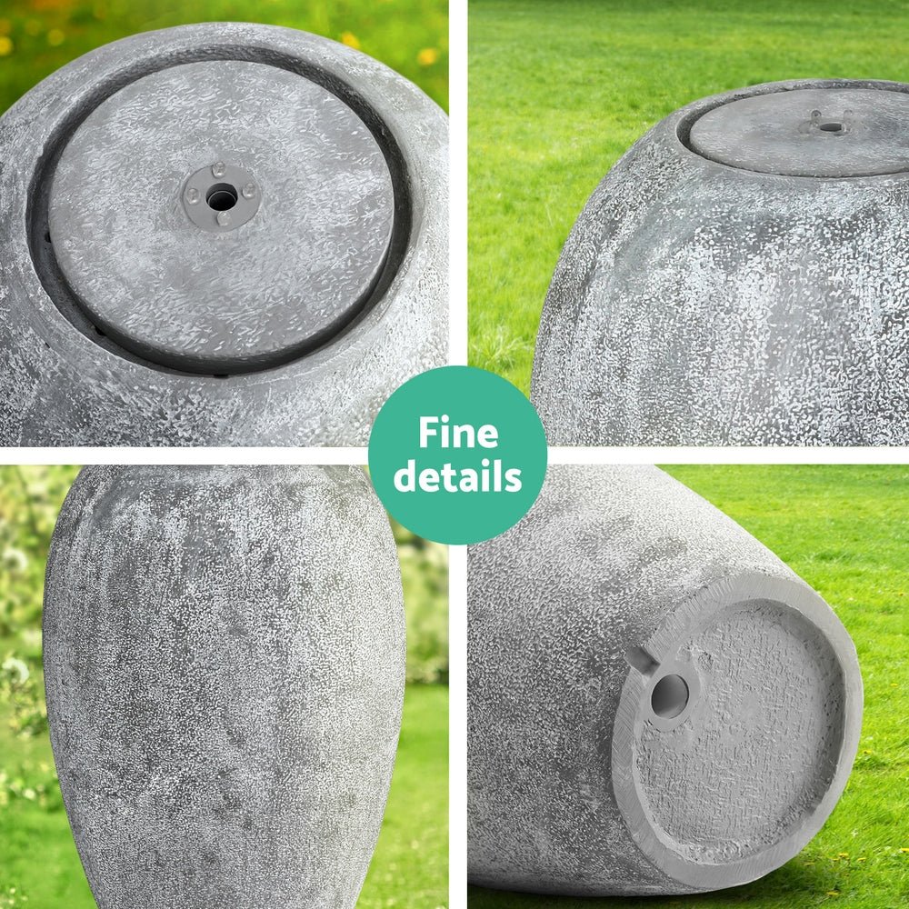 Solar Fountain Water Feature Outdoor Fountain LED Lights Beige - Home & Garden > Fountains > Fountain & Ponds Accessories - Rivercity House & Home Co. (ABN 18 642 972 209) - Affordable Modern Furniture Australia