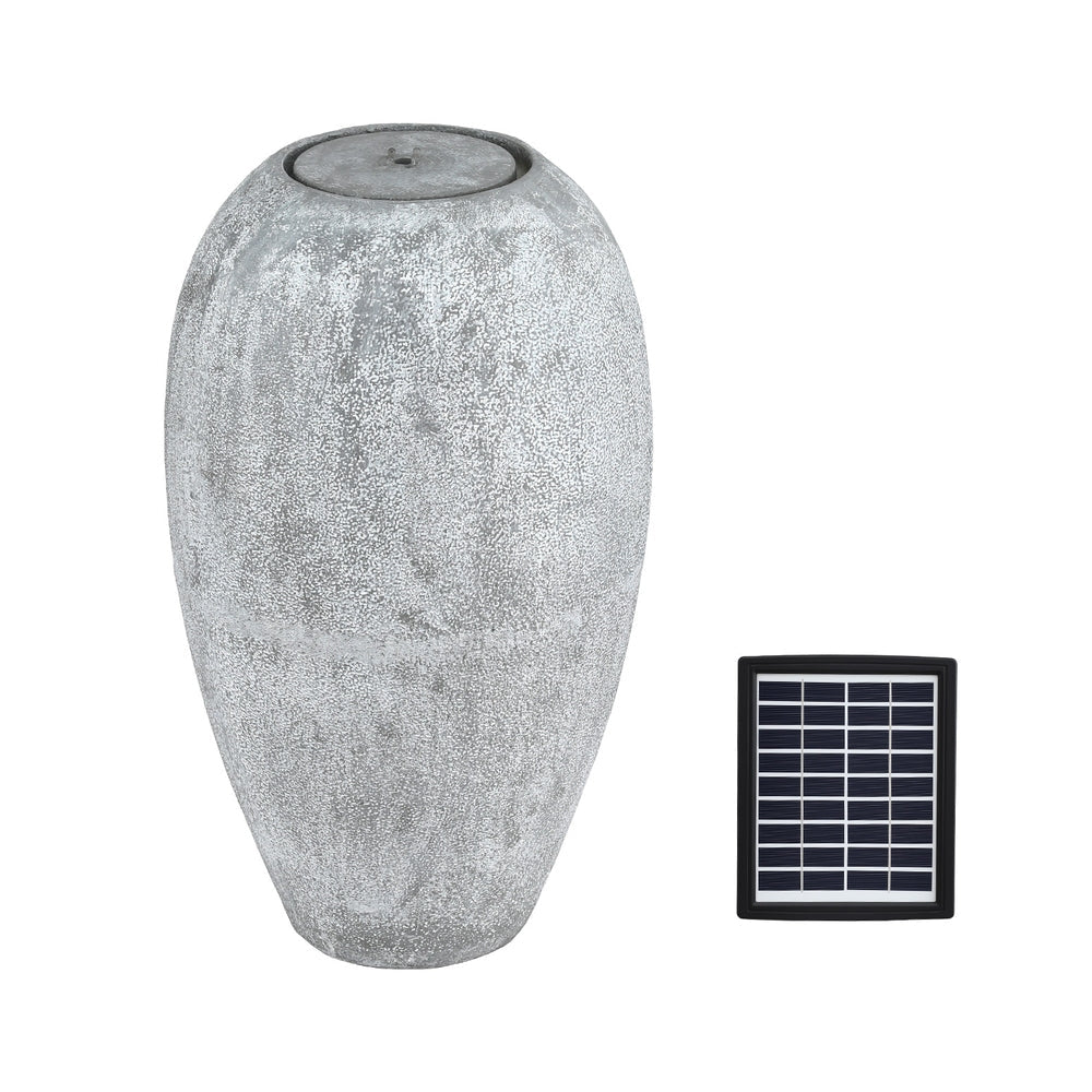 Solar Fountain Water Feature Outdoor Fountain LED Lights Beige - Home & Garden > Fountains > Fountain & Ponds Accessories - Rivercity House & Home Co. (ABN 18 642 972 209) - Affordable Modern Furniture Australia