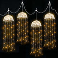 Solar Jellyfish Christmas Lights 4-Pack with 224 Warm White LEDs - Warm White