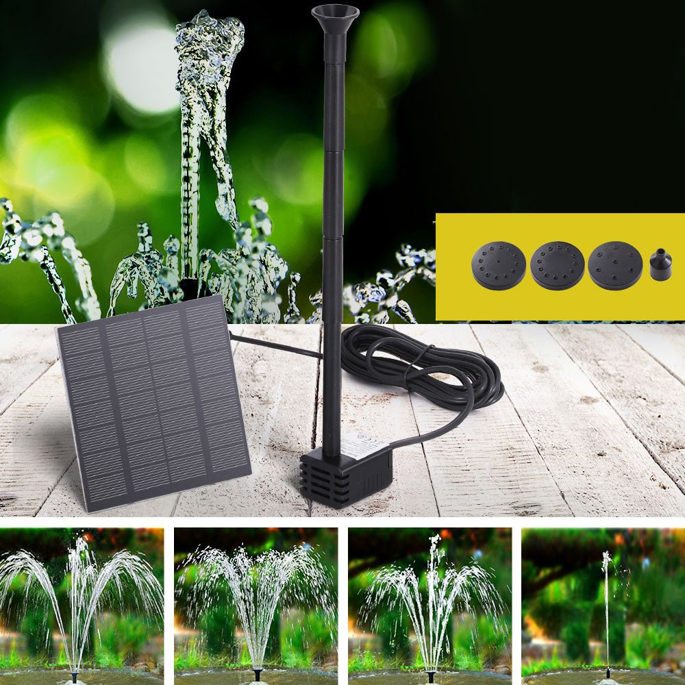 Solar Pond Pump Submersible Water Fountain Kit 2.6FT - Home & Garden > Fountains > Fountain & Ponds Accessories - Rivercity House & Home Co. (ABN 18 642 972 209) - Affordable Modern Furniture Australia
