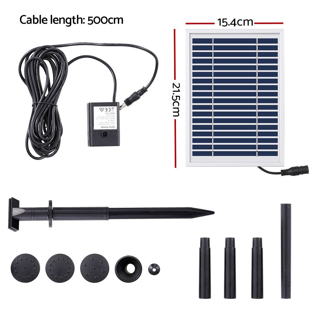 Solar Pond Pump Submersible Water Fountain Kit 4.4FT - Home & Garden > Fountains > Fountain & Ponds Accessories - Rivercity House & Home Co. (ABN 18 642 972 209) - Affordable Modern Furniture Australia