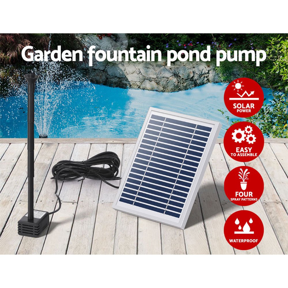 Solar Pond Pump Submersible Water Fountain Kit 4.4FT - Home & Garden > Fountains > Fountain & Ponds Accessories - Rivercity House & Home Co. (ABN 18 642 972 209) - Affordable Modern Furniture Australia