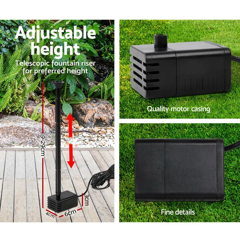 Solar Pond Pump Submersible Water Fountain Kit 4FT - Home & Garden > Fountains > Fountain & Ponds Accessories - Rivercity House & Home Co. (ABN 18 642 972 209) - Affordable Modern Furniture Australia