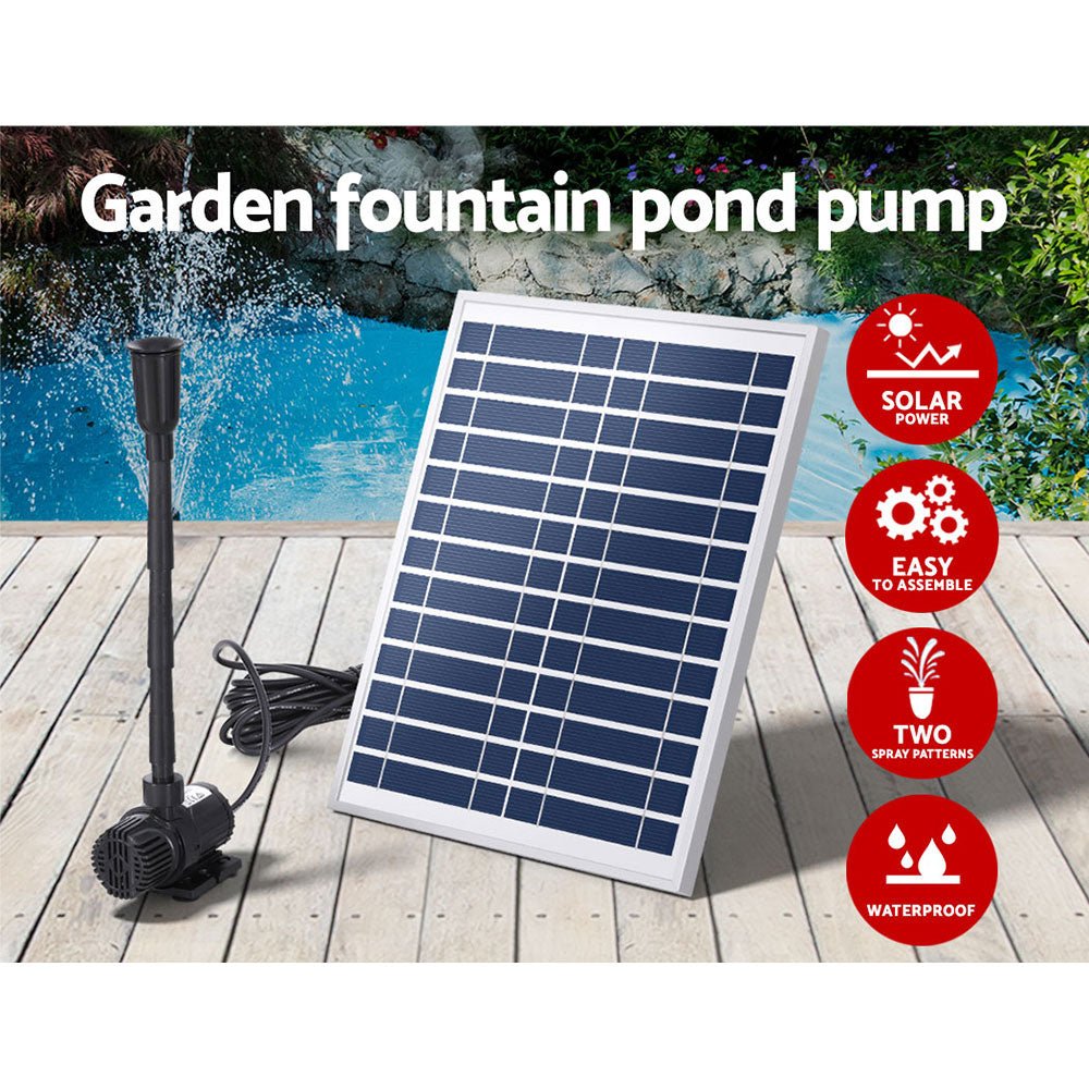 Solar Pond Pump Submersible Water Fountain Kit 9.8FT - Home & Garden > Fountains > Fountain & Ponds Accessories - Rivercity House & Home Co. (ABN 18 642 972 209) - Affordable Modern Furniture Australia