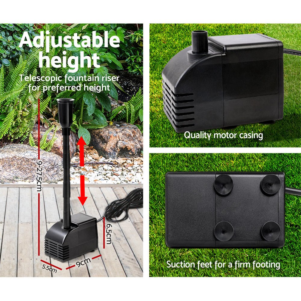 Solar Pond Pump Submersible Water Fountain Kit with 2 Panels 7.2FT - Home & Garden > Fountains > Fountain & Ponds Accessories - Rivercity House & Home Co. (ABN 18 642 972 209) - Affordable Modern Furniture Australia