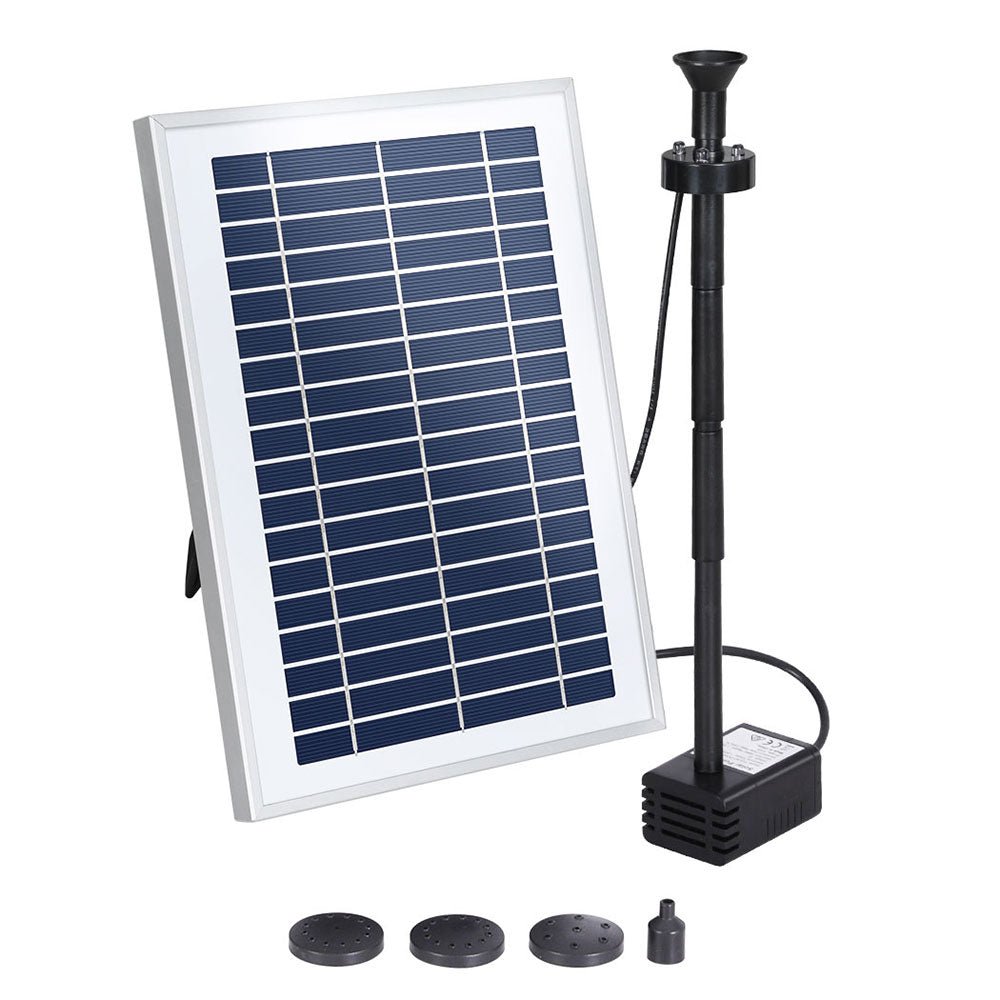 Solar Pond Pump Submersible Water Fountain with Battery LED Lights 4.4FT - Home & Garden > Fountains > Fountain & Ponds Accessories - Rivercity House & Home Co. (ABN 18 642 972 209) - Affordable Modern Furniture Australia