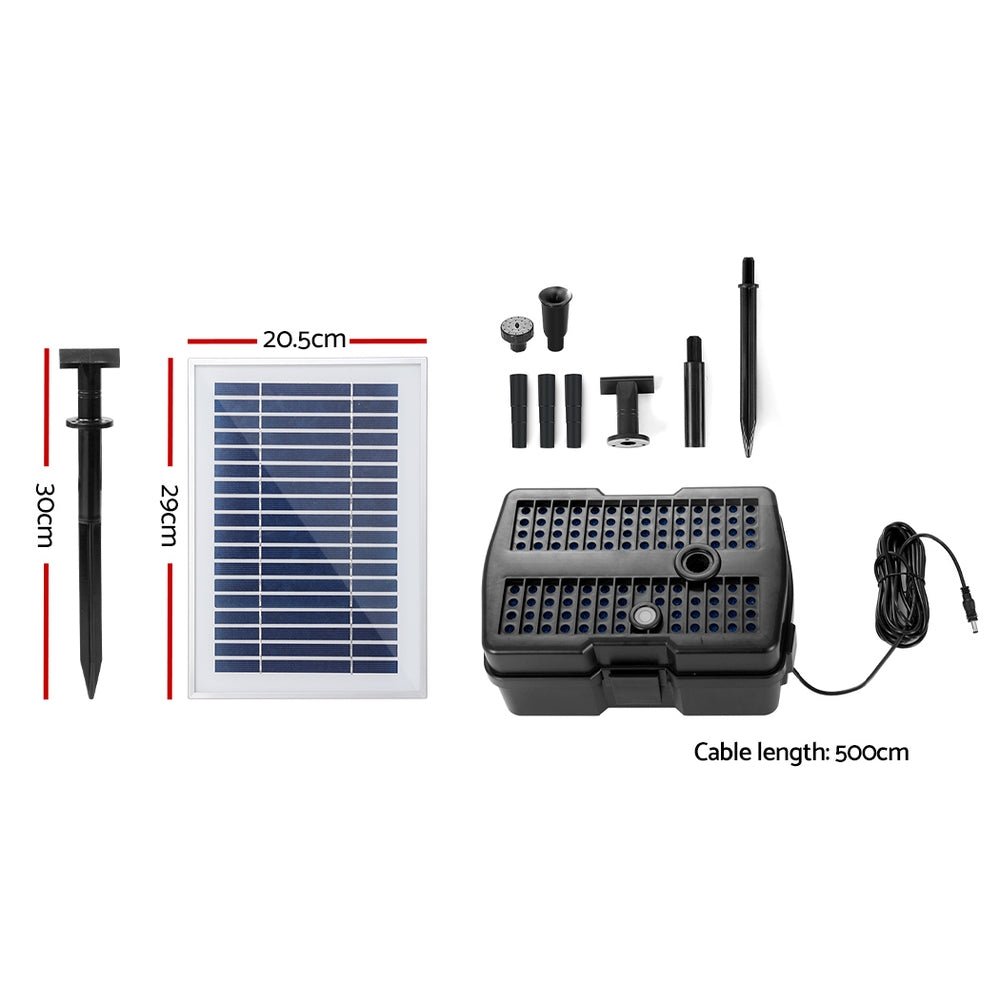 Solar Pond Pump with Filter Box 4.6FT - Home & Garden > Fountains > Fountain & Ponds Accessories - Rivercity House & Home Co. (ABN 18 642 972 209) - Affordable Modern Furniture Australia