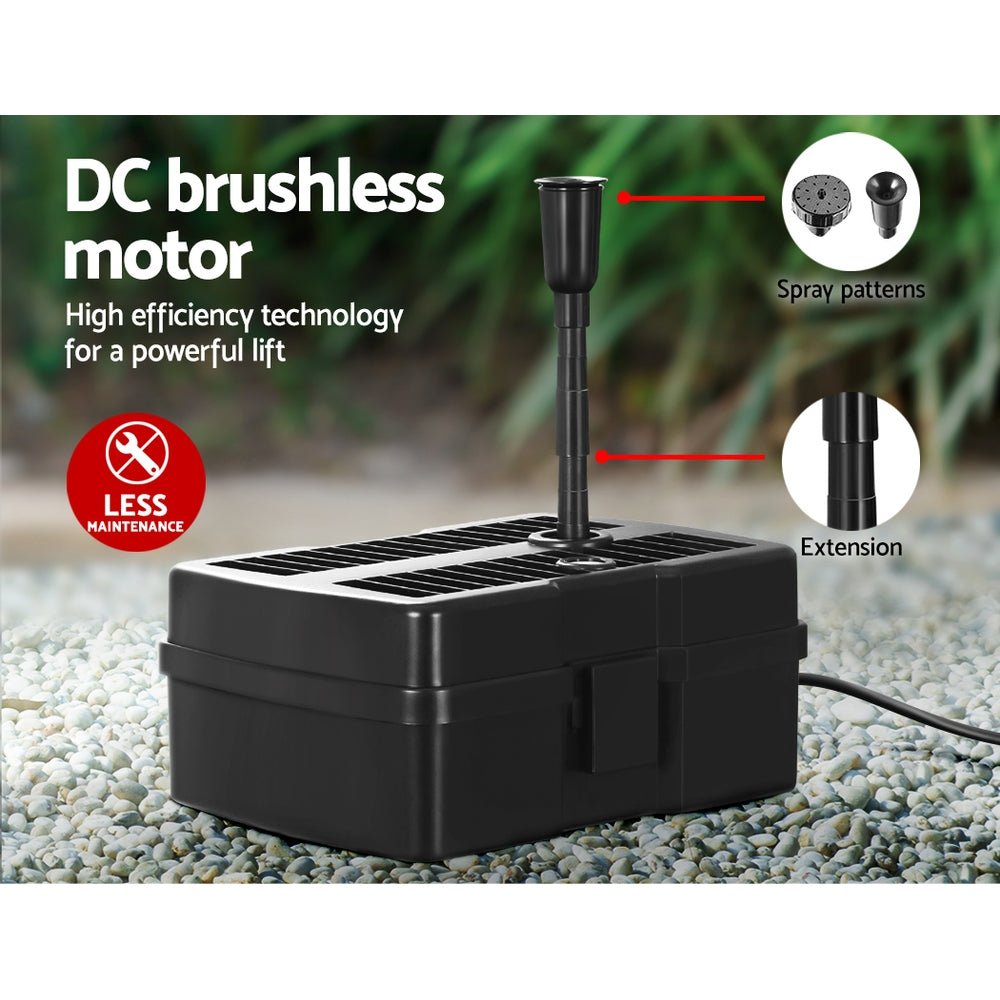 Solar Pond Pump with Filter Box 4.6FT - Home & Garden > Fountains > Fountain & Ponds Accessories - Rivercity House & Home Co. (ABN 18 642 972 209) - Affordable Modern Furniture Australia
