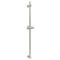 Solid Brass Long Sliding Rail Bar Swivel Handheld Shower Holder - Brushed Nickel