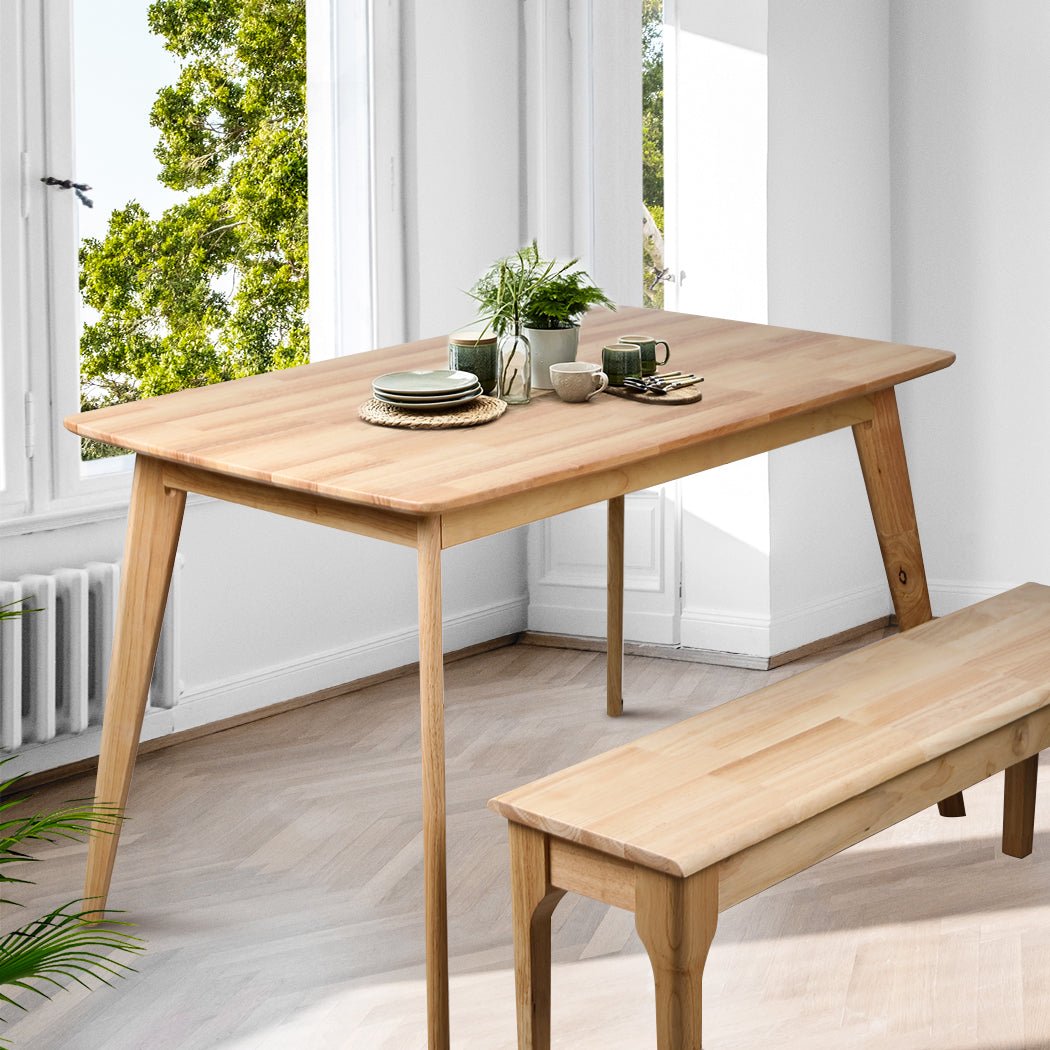 Solid Wood Dining Table Coffee Table 120cm x 75cm - Oak - Rivercity House & Home Co. (ABN 18 642 972 209) - Affordable Modern Furniture Australia
