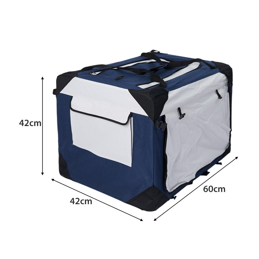 Spacious Medium Dog Puppy Pet Carrier Bag - Blue - Rivercity House & Home Co. (ABN 18 642 972 209) - Affordable Modern Furniture Australia