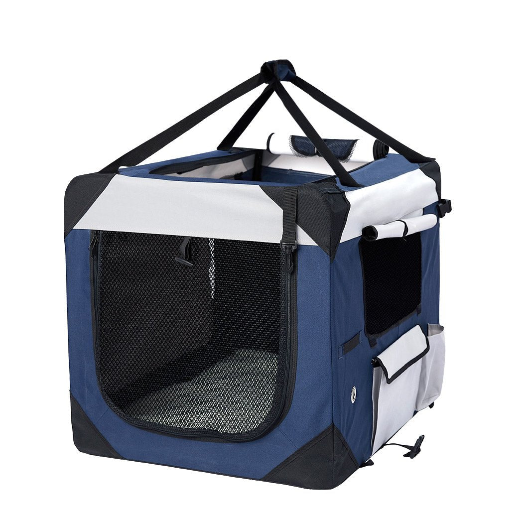 Spacious Medium Dog Puppy Pet Carrier Bag - Blue - Rivercity House & Home Co. (ABN 18 642 972 209) - Affordable Modern Furniture Australia