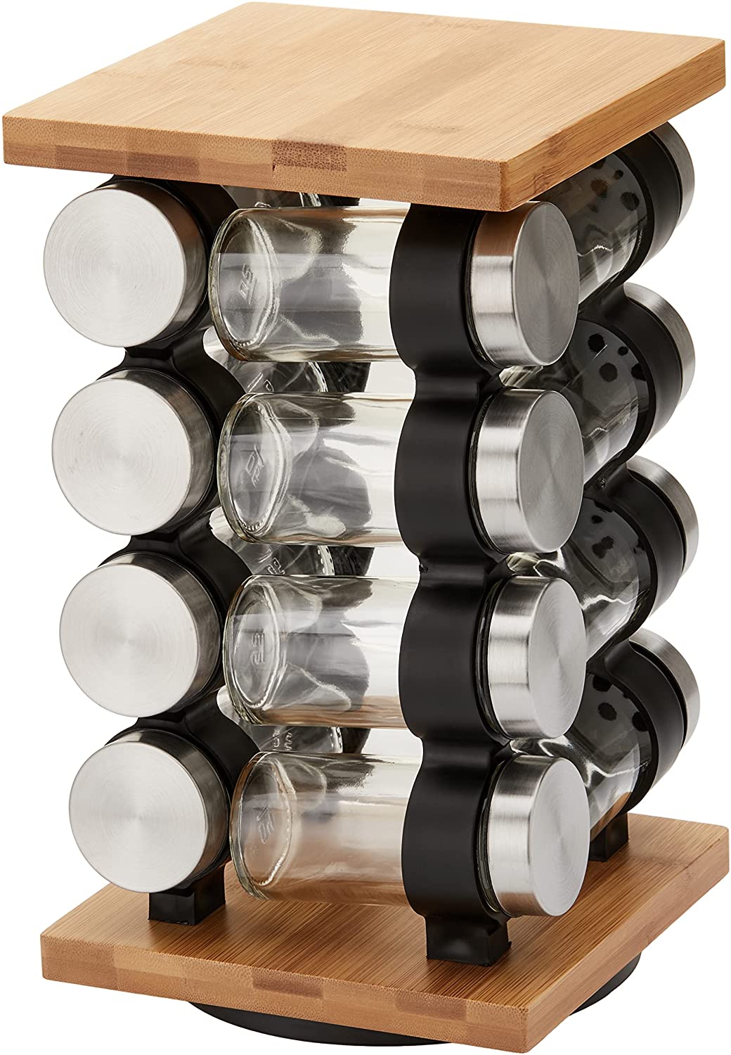 Spice Rack Organizer with 12 Refillable Jars for Kitchen - Home & Garden > DIY > Kitchen & Bathroom DIY - Rivercity House & Home Co. (ABN 18 642 972 209) - Affordable Modern Furniture Australia