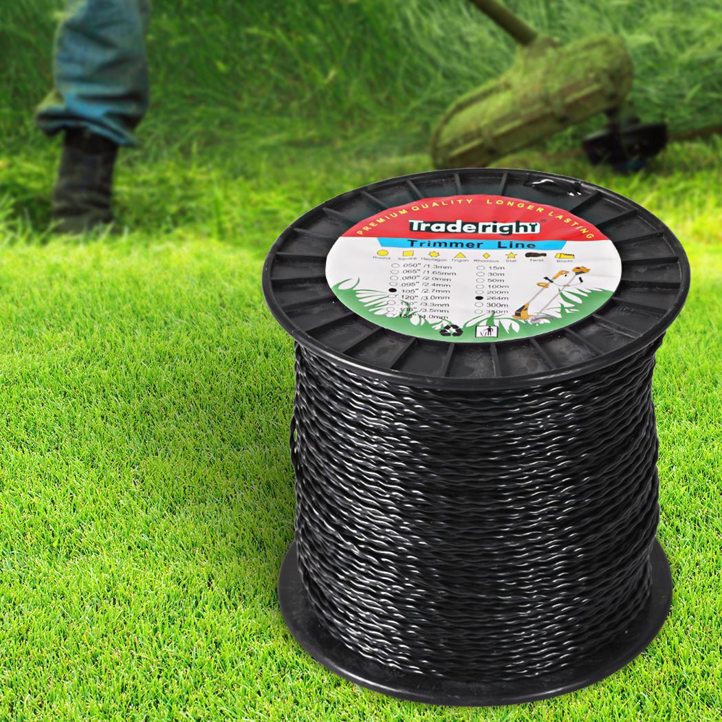 Spiral Twist Trimmer Line 2.7mm Nylon 264m - Black - Rivercity House & Home Co. (ABN 18 642 972 209) - Affordable Modern Furniture Australia