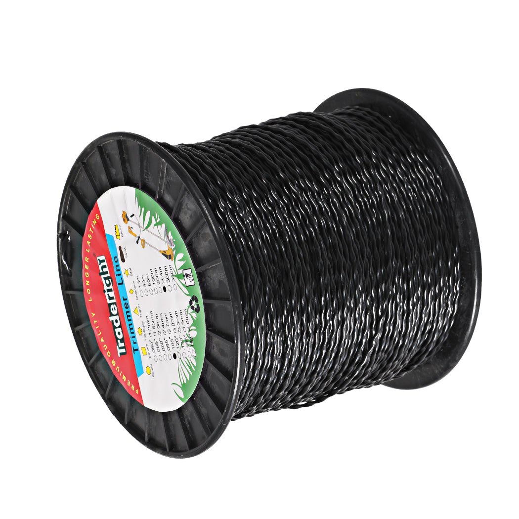 Spiral Twist Trimmer Line 2.7mm Nylon 264m - Black - Rivercity House & Home Co. (ABN 18 642 972 209) - Affordable Modern Furniture Australia