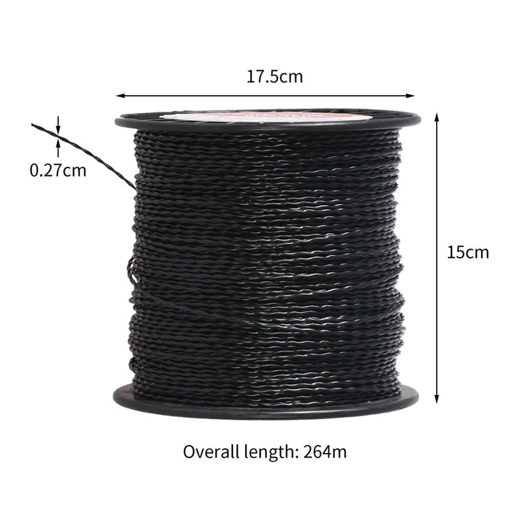 Spiral Twist Trimmer Line 2.7mm Nylon 264m - Black - Rivercity House & Home Co. (ABN 18 642 972 209) - Affordable Modern Furniture Australia