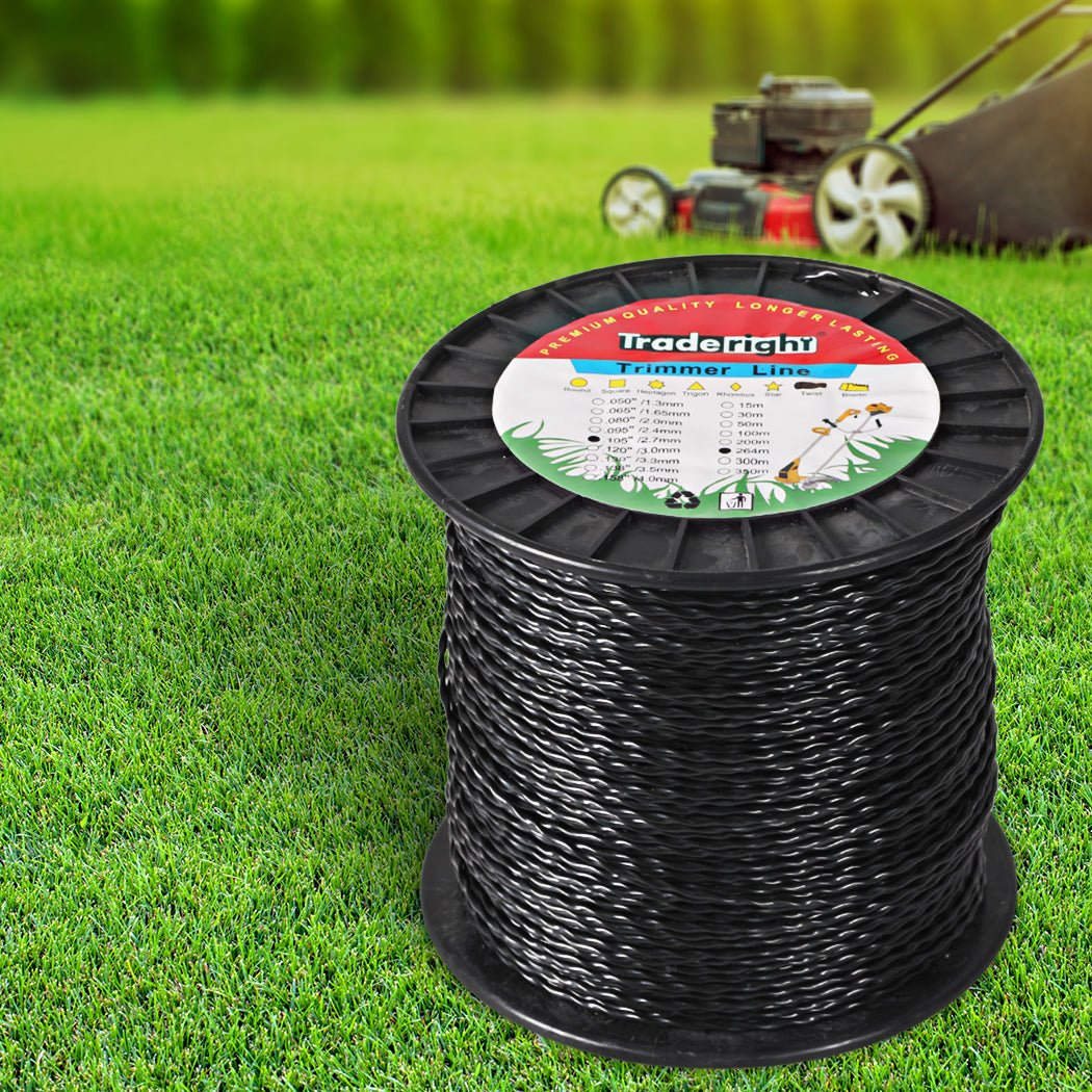 Spiral Twist Trimmer Line 2.7mm Nylon 264m - Black - Rivercity House & Home Co. (ABN 18 642 972 209) - Affordable Modern Furniture Australia