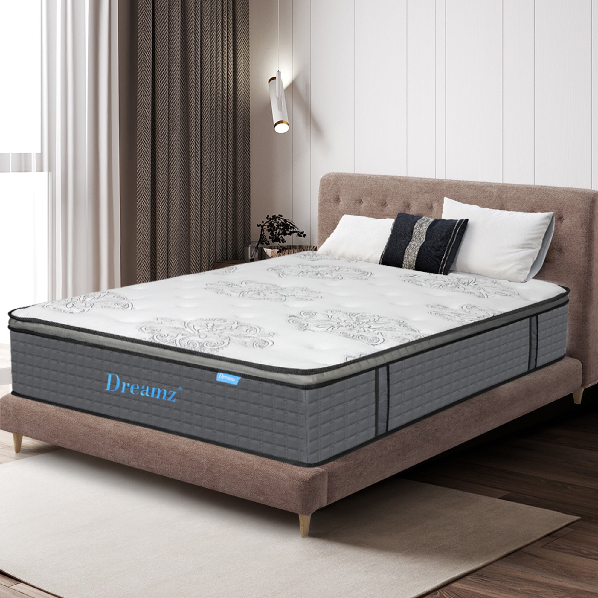 Spring Mattress Super King Pocket 5 - Zone Support Bed - White - Rivercity House & Home Co. (ABN 18 642 972 209) - Affordable Modern Furniture Australia
