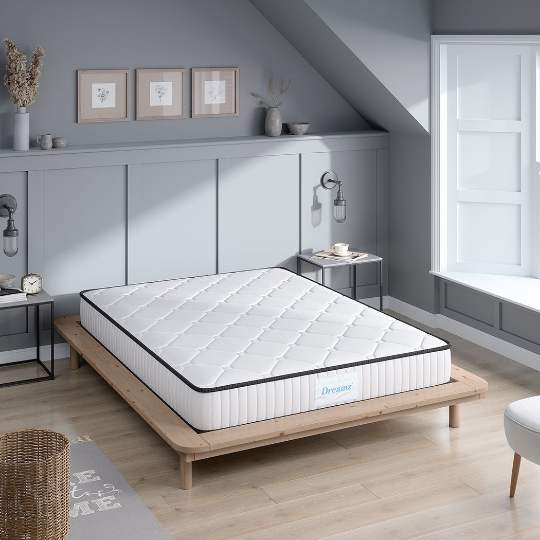 Spring Pocket Queen Mattress Bed - White - Rivercity House & Home Co. (ABN 18 642 972 209) - Affordable Modern Furniture Australia