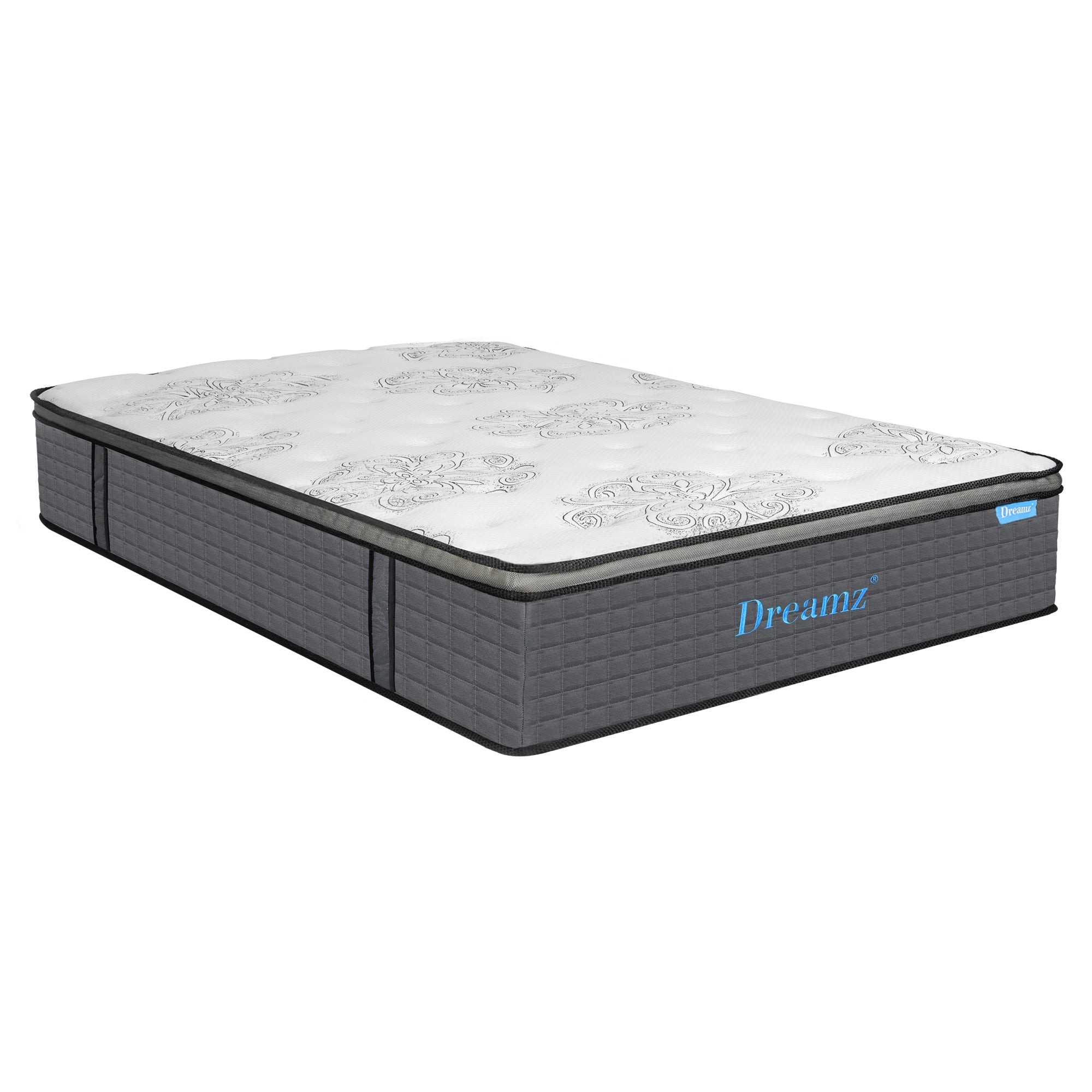 Spring Queen Pocket Spring Mattress Bed - White - Rivercity House & Home Co. (ABN 18 642 972 209) - Affordable Modern Furniture Australia