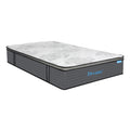 Spring Single Mattress 5-Zone Pocket Spring with Egg-Crate Foam - White