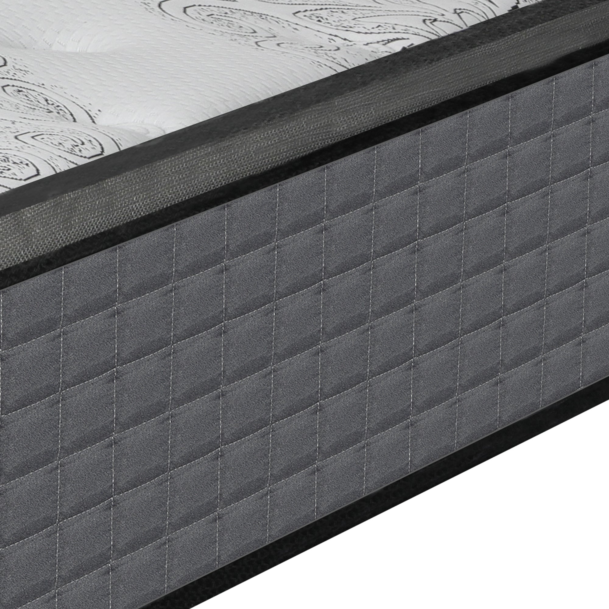 Spring Single Mattress 5 - Zone Pocket Spring with Egg - Crate Foam - White - Rivercity House & Home Co. (ABN 18 642 972 209) - Affordable Modern Furniture Australia