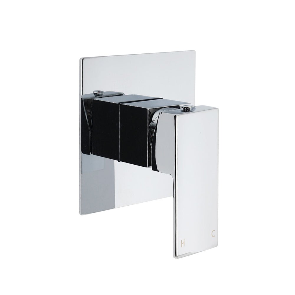 Sqaure Brass Chrome Concealed Bath Shower Mixer Tap For Shower Head Spout Outlet - Furniture > Bathroom > Shower Heads & Screens - Rivercity House & Home Co. (ABN 18 642 972 209) - Affordable Modern Furniture Australia