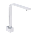 Square Chrome Gooseneck Wall Mounted Swivel Bathtub Spout Faucet Outlet - Chrome