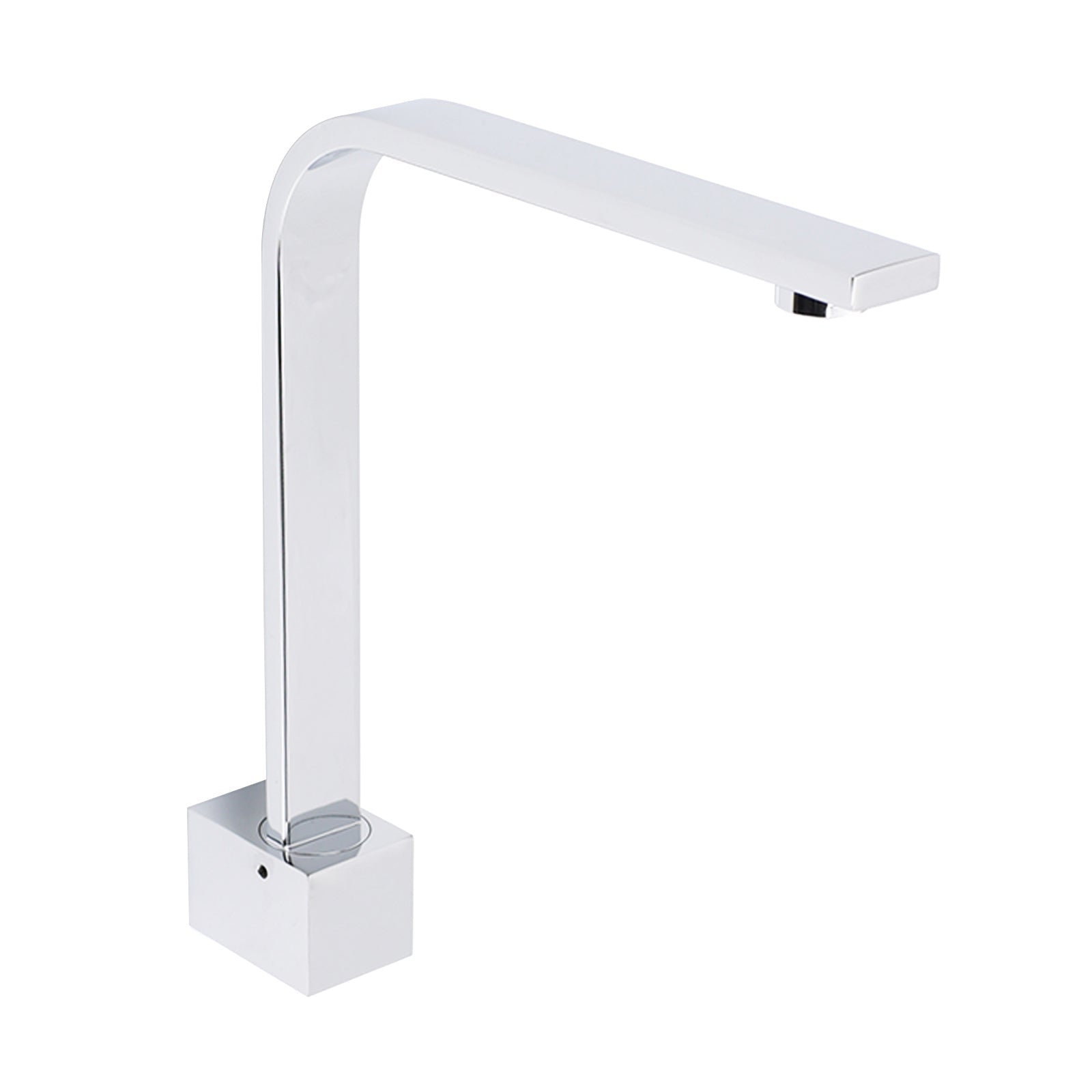Square Chrome Gooseneck Arm Wall Mounted Swivel Bathtub Spout Faucet Outlet Set - Furniture > Bathroom > Shower Heads & Screens - Rivercity House & Home Co. (ABN 18 642 972 209) - Affordable Modern Furniture Australia