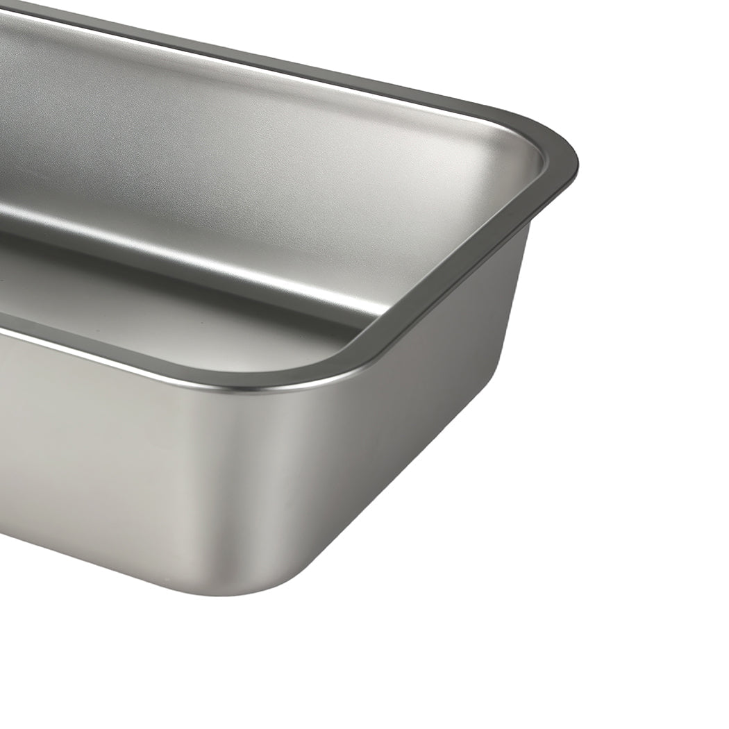 Stainless Steel Cat Litter Box 10cm Height Easy Entry Small Animals - Grey - Rivercity House & Home Co. (ABN 18 642 972 209) - Affordable Modern Furniture Australia