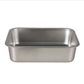 Stainless Steel Cat Litter Box 10cm Height Easy Entry Small Animals - Grey
