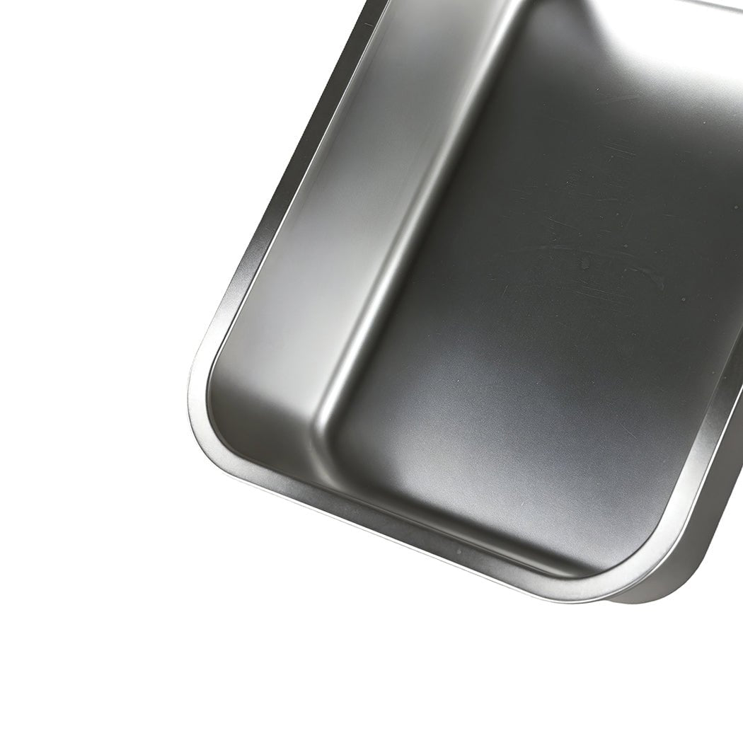 Stainless Steel Cat Litter Box 10cm Height Easy Entry Small Animals - Grey - Rivercity House & Home Co. (ABN 18 642 972 209) - Affordable Modern Furniture Australia