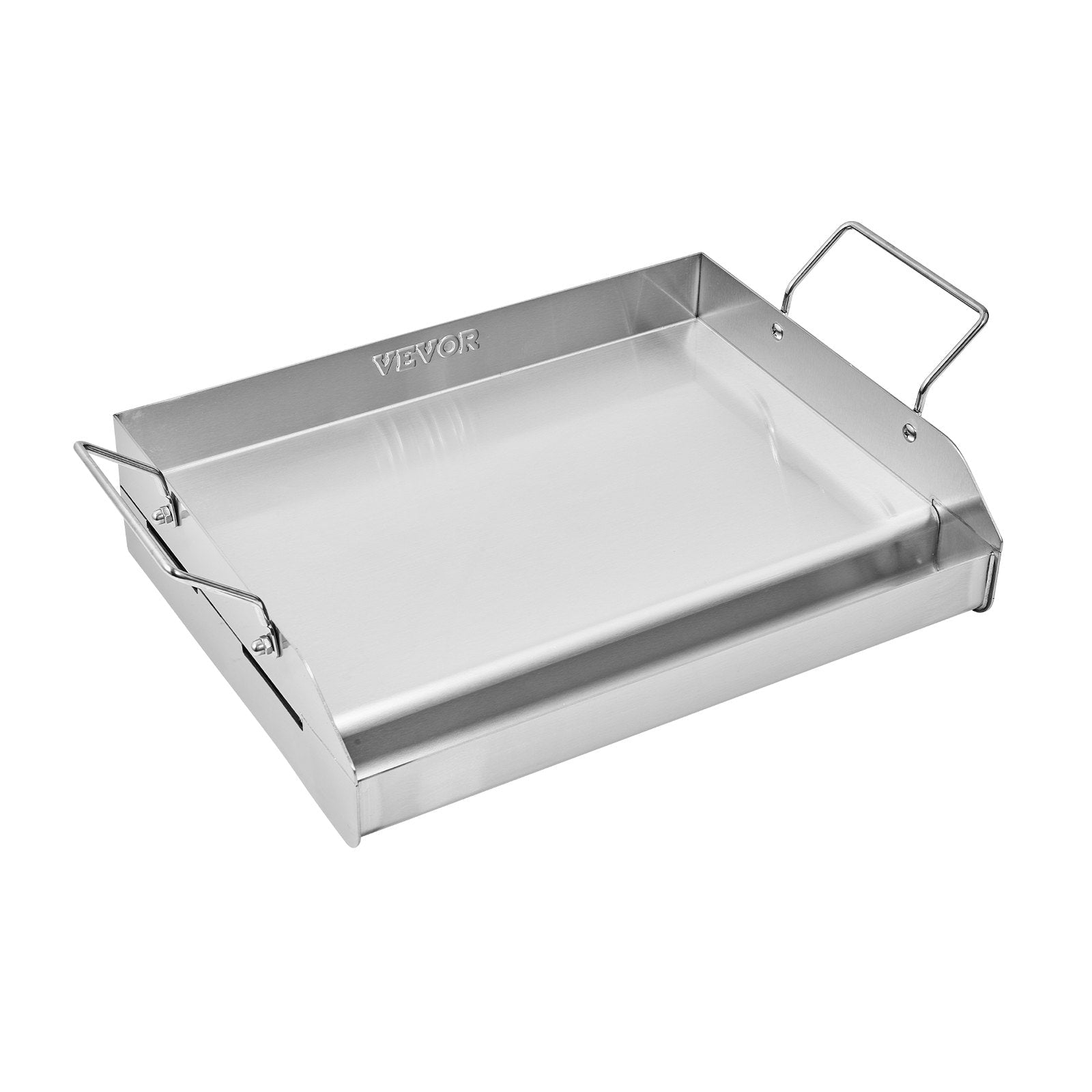 Stainless Steel Griddle, 17x13 inch Universal Flat Top Rectangular Plate, Gas Grill Griddle for BBQ Grill, Teppanyaki, Portable Family Cookware with Handle, for Camping Tailgating Party - Outdoor Recreation > Boating > Paddles & Oars - Rivercity House & Home Co. (ABN 18 642 972 209) - Affordable Modern Furniture Australia