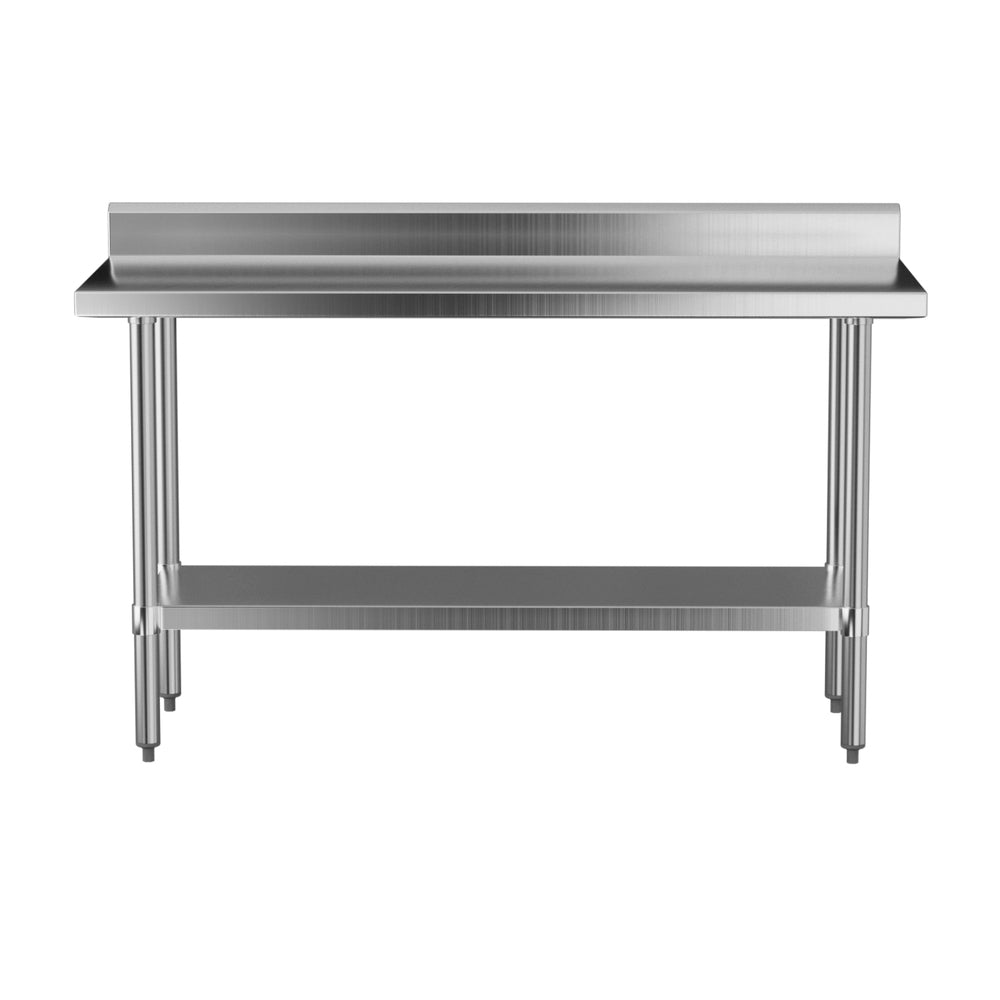 Stainless Steel Kitchen Bench w/ Splashback 1500x600MM 430 - Home & Garden > Kitchenware > Dish Racks - Rivercity House & Home Co. (ABN 18 642 972 209) - Affordable Modern Furniture Australia