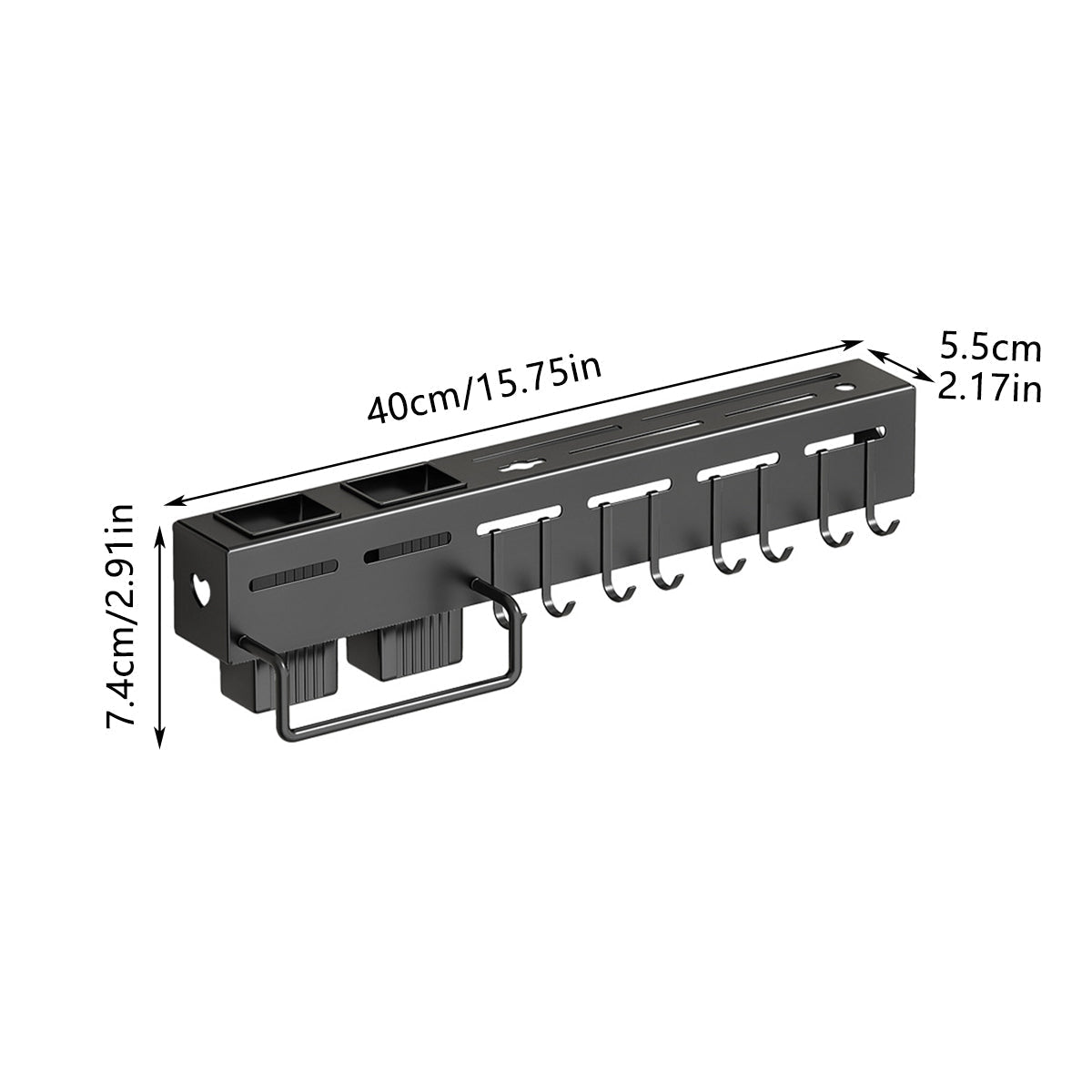 Stainless Steel Kitchen Utensil Storage Rack Organiser Knife Pan Holder Shelves - Furniture > Dining > Kitchen & Dining Trolleys - Rivercity House & Home Co. (ABN 18 642 972 209) - Affordable Modern Furniture Australia